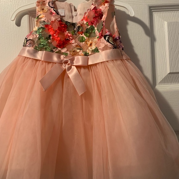 Infant spring/summer floral tulle dress - Picture 3 of 4